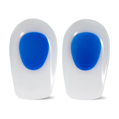 solelution heel spur half gel insoles with packaging behind it zoomed out