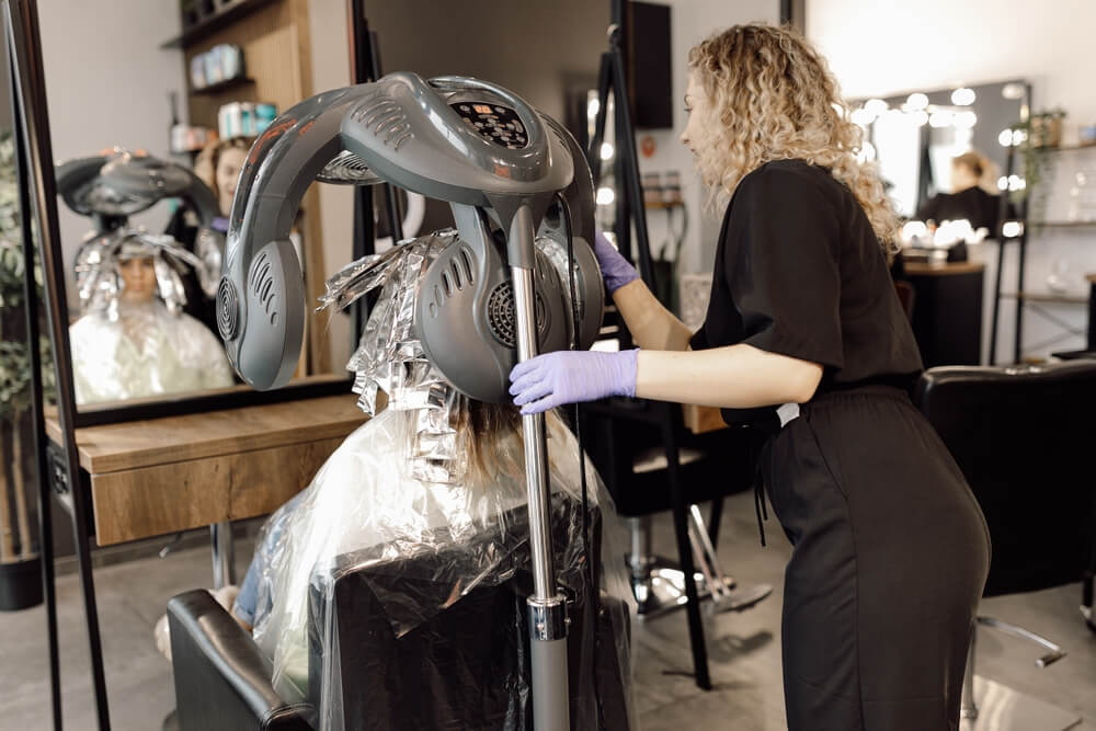 work posture hairdressers